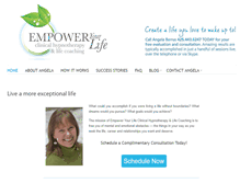 Tablet Screenshot of empoweryourlifehypnotherapy.com